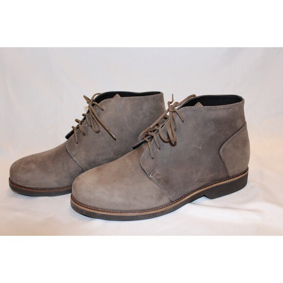 NISOLO MEN'S DAYTRIPPER CHUKKA LEATHER BOOTS GRAY SZ 8‎ NIB - Picture 1 of 6